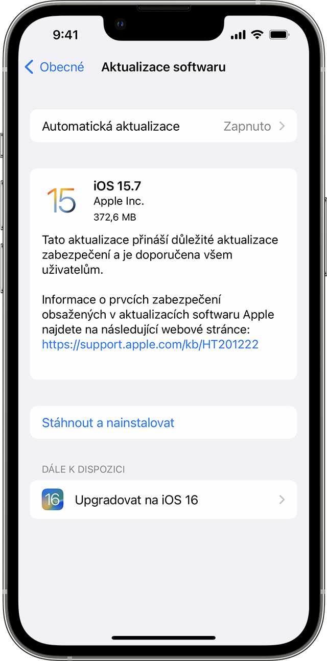 Jak aktualizovat iPhone 11 na iOS 16?