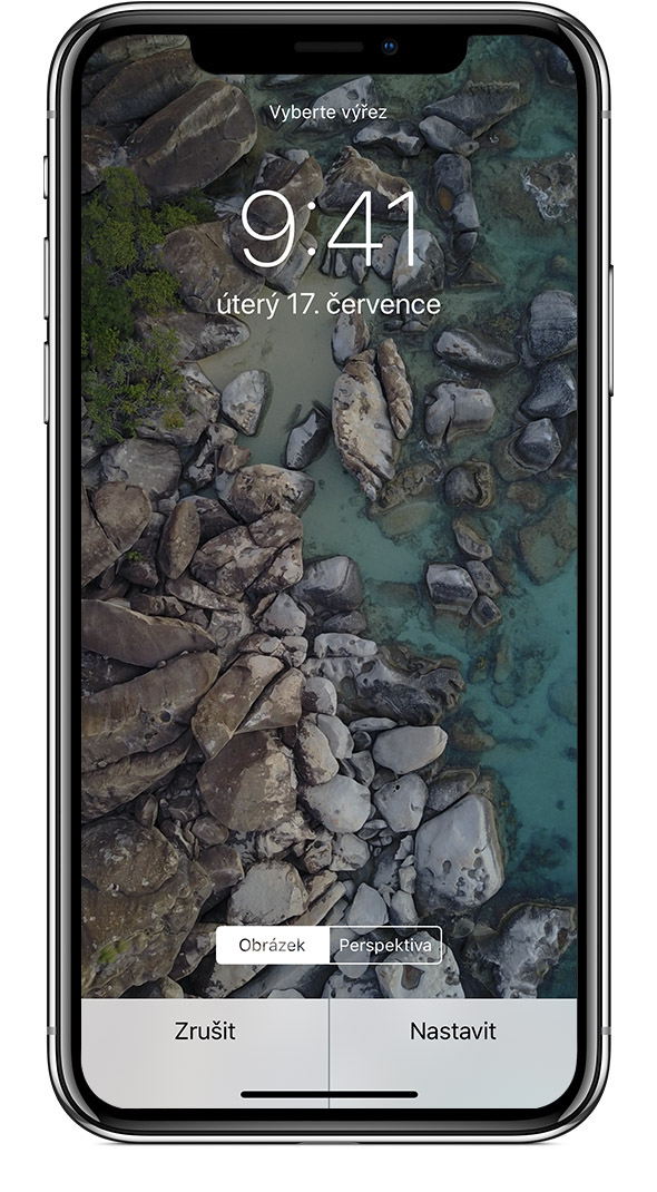 Změna tapety na iPhonu Podpora Apple