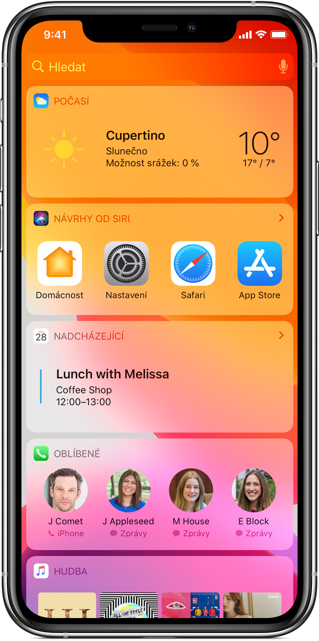 Ovládání iPhonu X a novějšího pomocí gest Podpora Apple