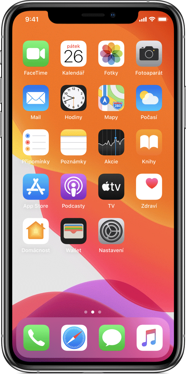 Změna jasu na iPhonu, iPadu nebo iPodu touch Podpora Apple