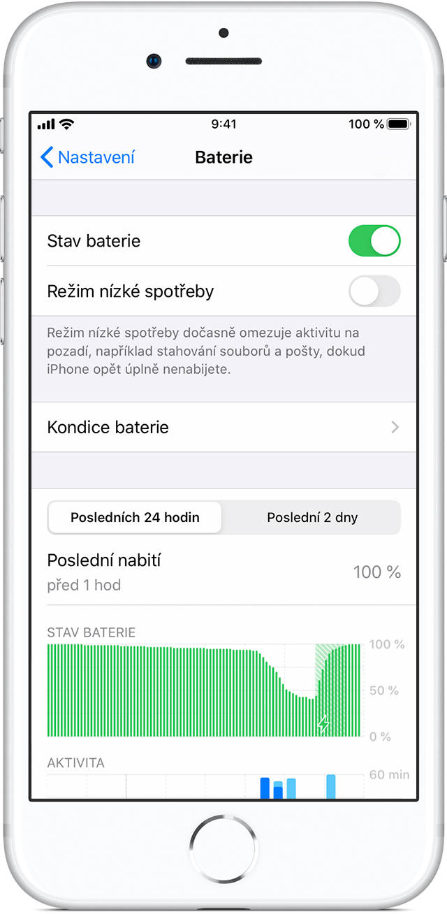 Vliv baterie na výkon iPhonu - Podpora Apple