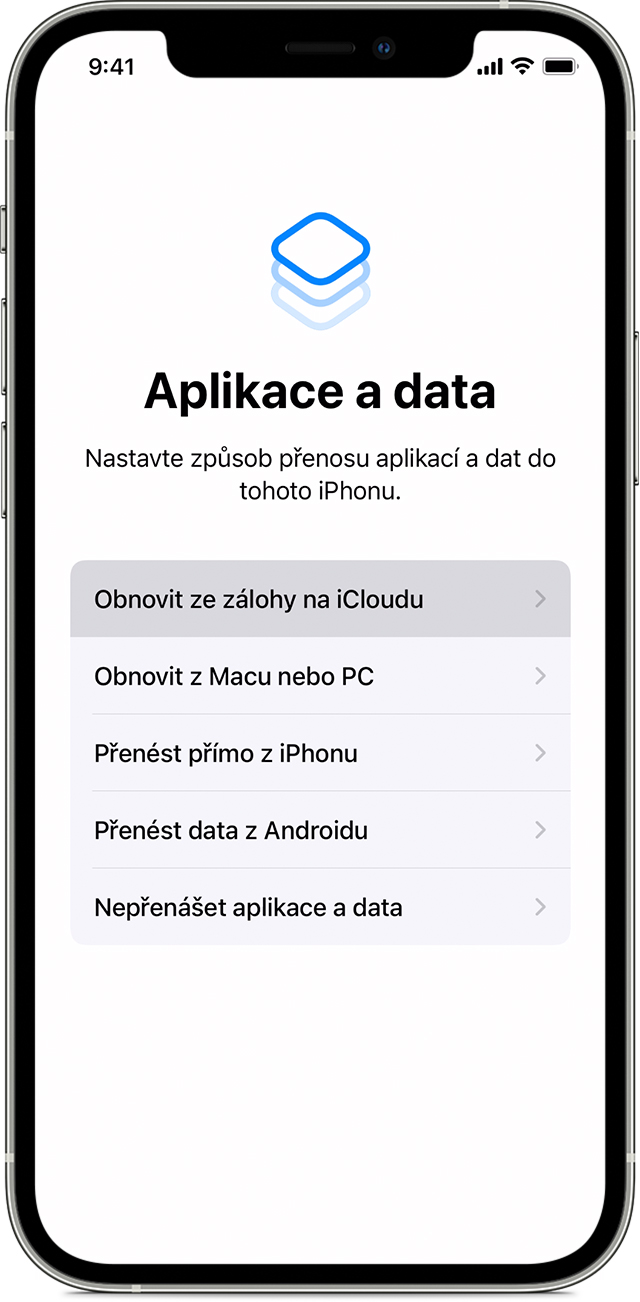 Jak dostat data z iPhone do iPhone?