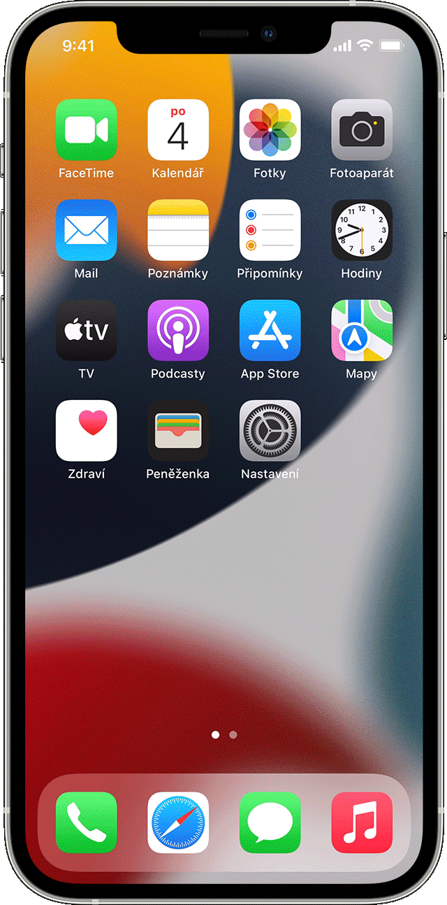 Obrazovka iPhone zobrazující sdílení hesla k Wi-Fi.