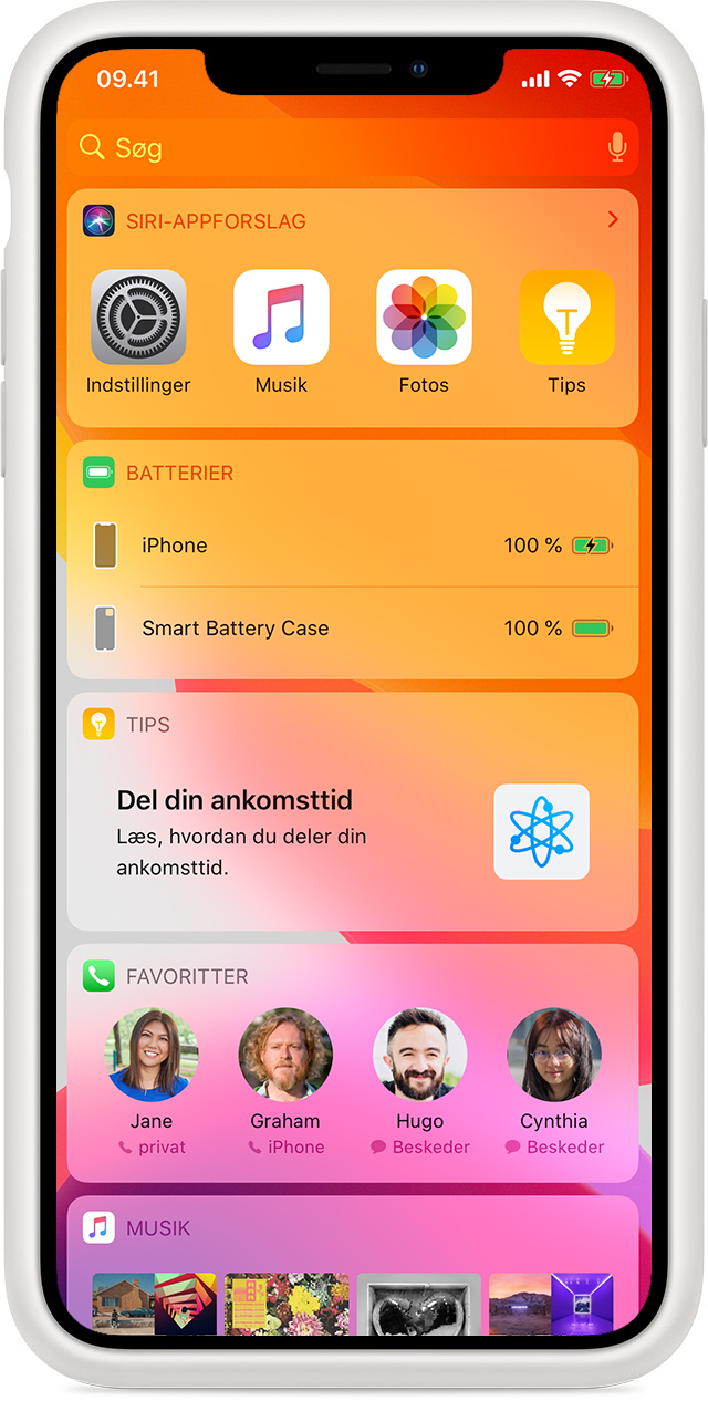 Opladning af din iPhone med Smart Battery Case - Apple-support