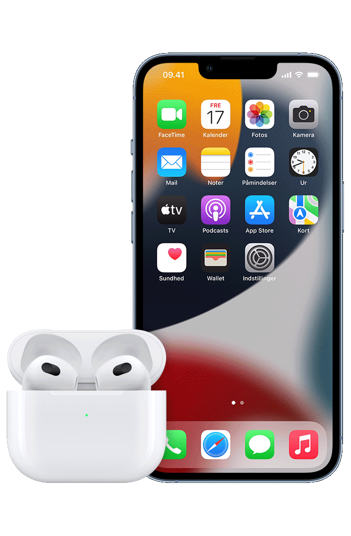 Forbind dine AirPods og AirPods Pro til din iPhone - Apple-support (DK)