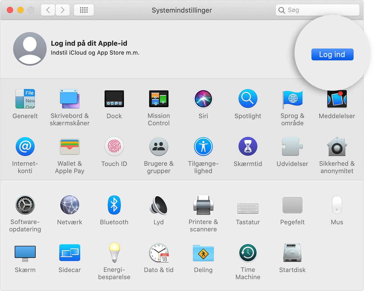 Log ind med dit Apple-id - Apple-support