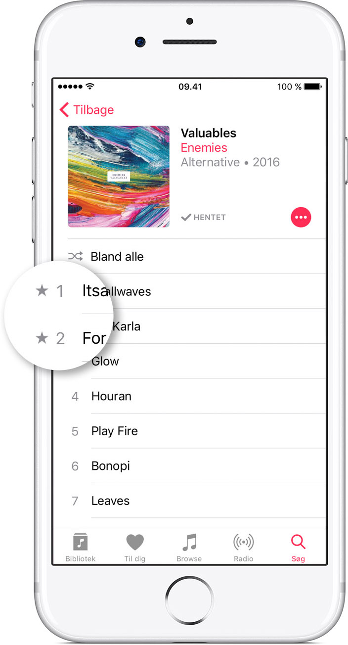 Tilføj og download musik, tv-udsendelser og film fra Apple Music