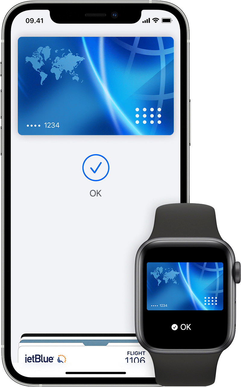 Brug din iPhone eller dit Apple Watch til at foretage køb med Apple Pay