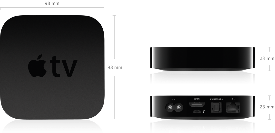 Ledig guitar St Apple TV (3. generation) - Tekniske specifikationer (DK)