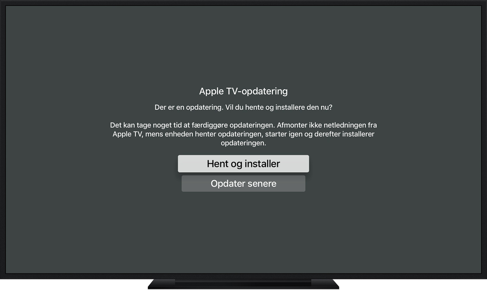 Opdatering Af Dit Apple Tv Apple Support