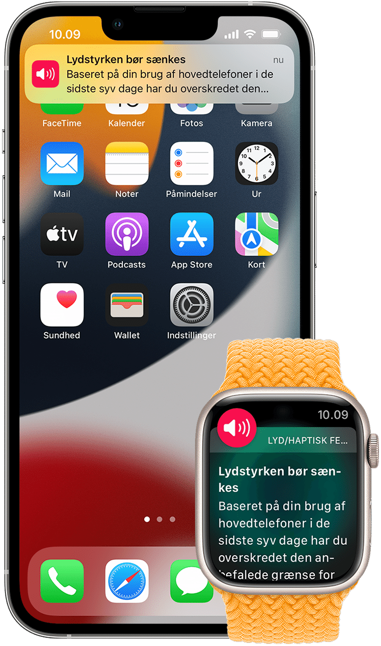 hval Gum svinge Notifikationer om hovedtelefoner på din iPhone, iPod touch eller dit Apple  Watch - Apple-support (DK)