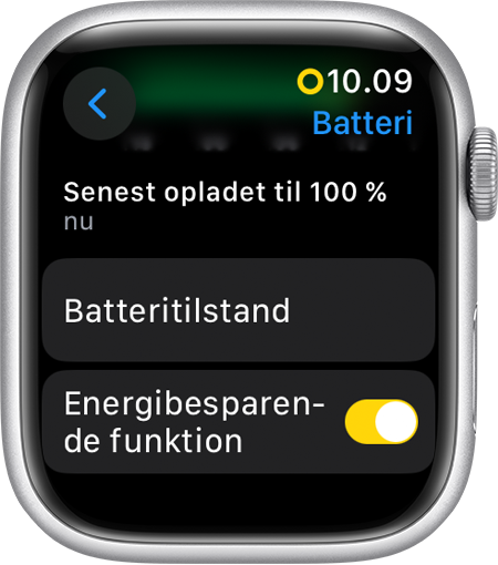 Brug Energibesparende funktion på dit Apple Watch - Apple-support (DK)