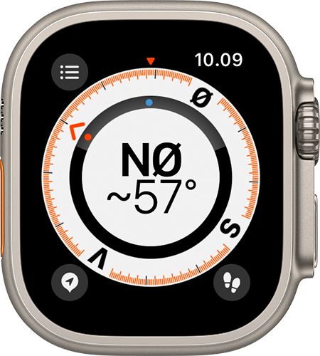 Brug af kompasset på Apple Watch - Apple-support (DK)