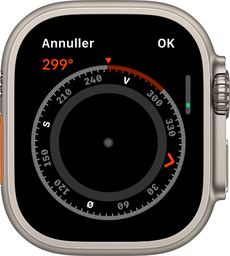 Brug af kompasset på Apple Watch (DK)
