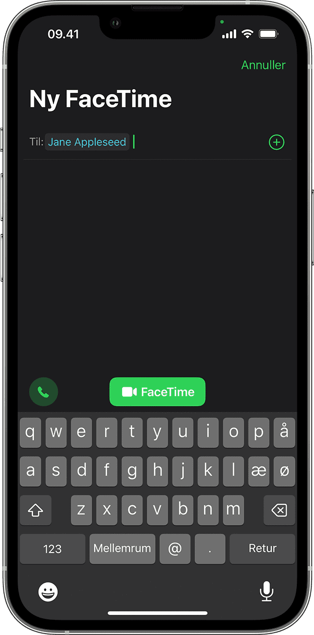 Brug FaceTime med iPhone eller iPad - Apple-support (DK)