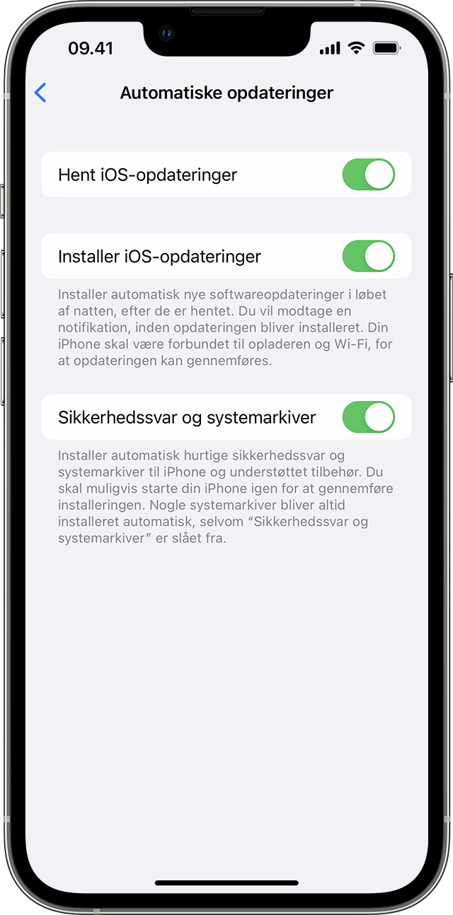 Opdater din iPhone eller iPad - Apple-support (DK)
