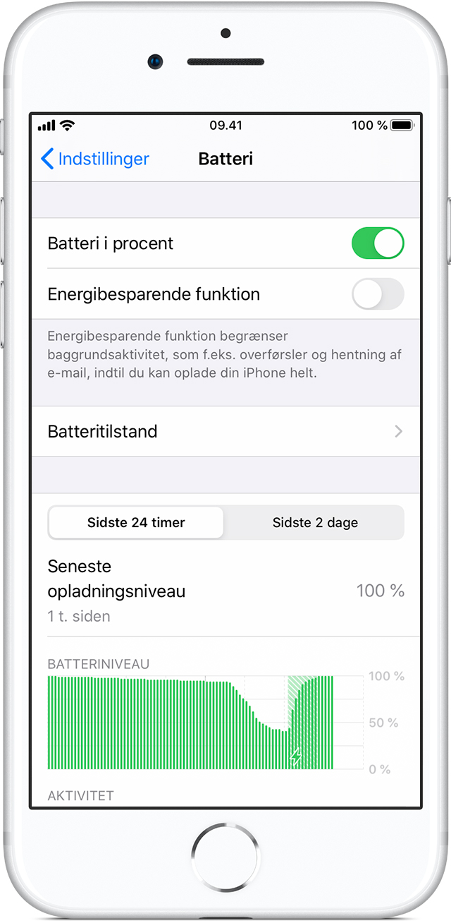 Batteri og ydeevne for iPhone - Apple-support