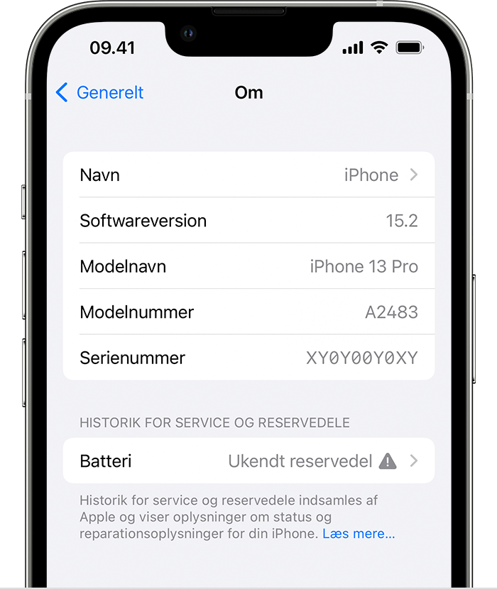 Om ægte iPhone-batterier - Apple-support (DK)