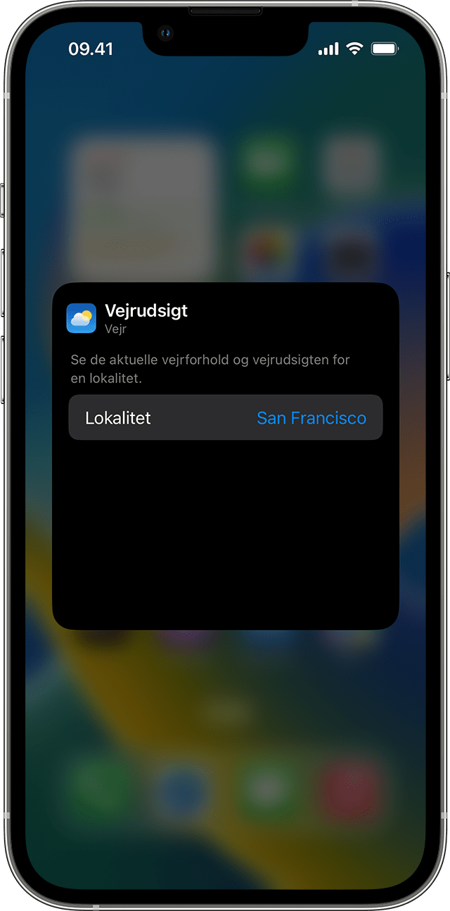 Sådan tilføjer og redigerer du widgets på din iPhone - Apple-support (DK)