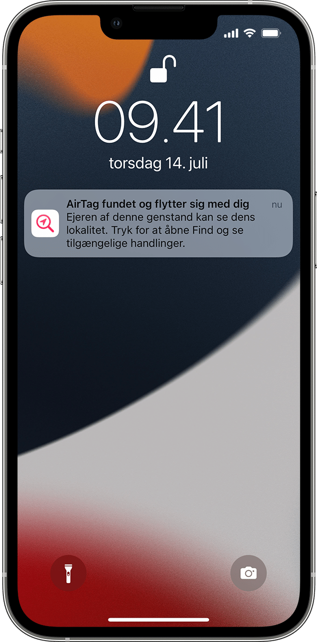 Se, hvad du skal gøre, hvis du får en advarsel om, at en AirTag, noget  Find-netværkstilbehør eller et sæt AirPods er i bevægelse med dig -  Apple-support (DK)