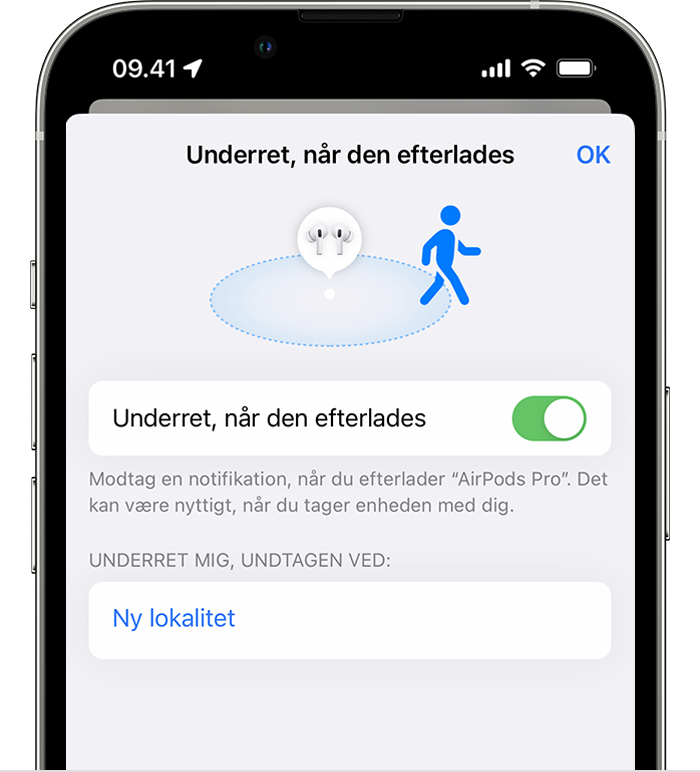 Tilsætningsstof Hane Seraph Find dine mistede AirPods - Apple-support (DK)