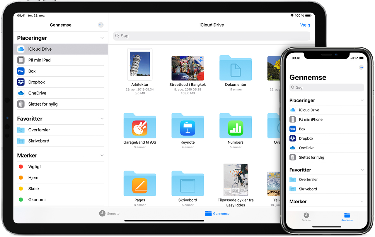 Brug af appen Arkiver på iPhone, iPad eller iPod touch - Apple-support (DK)