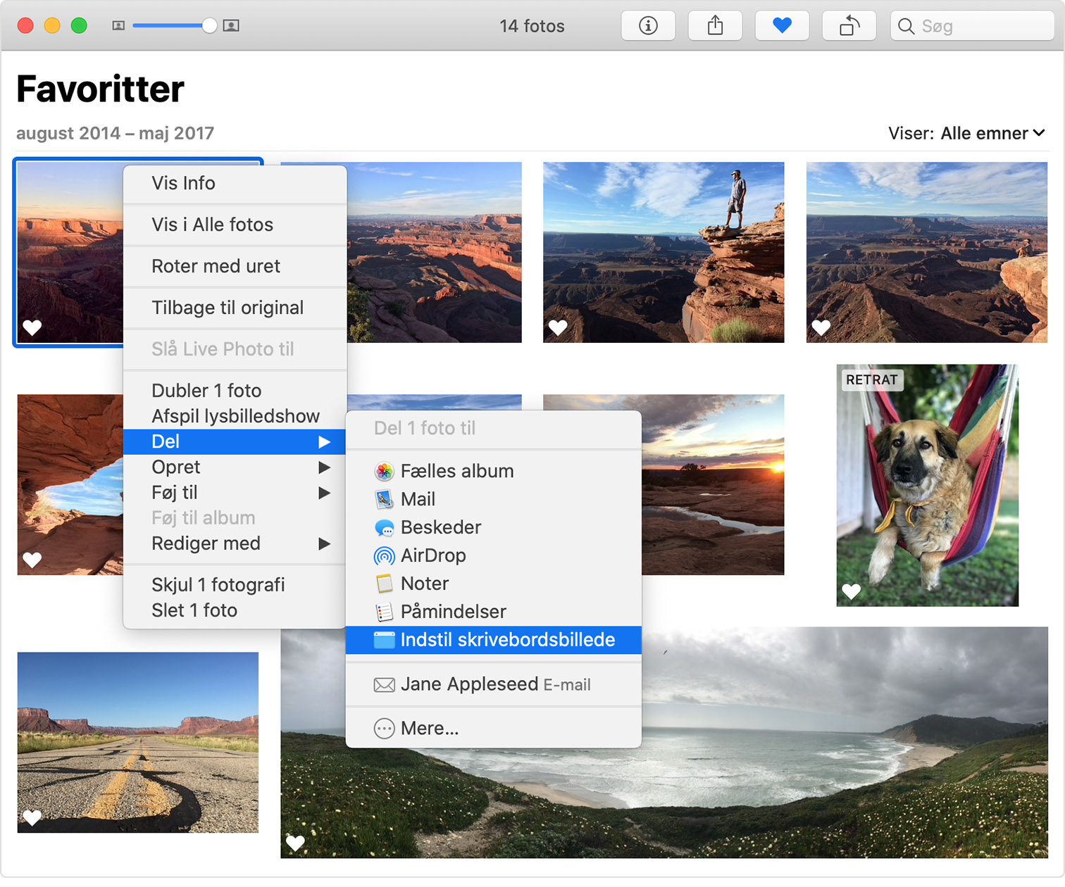 Skift skrivebordsbillede (baggrund) på din Mac - Apple-support (DK)