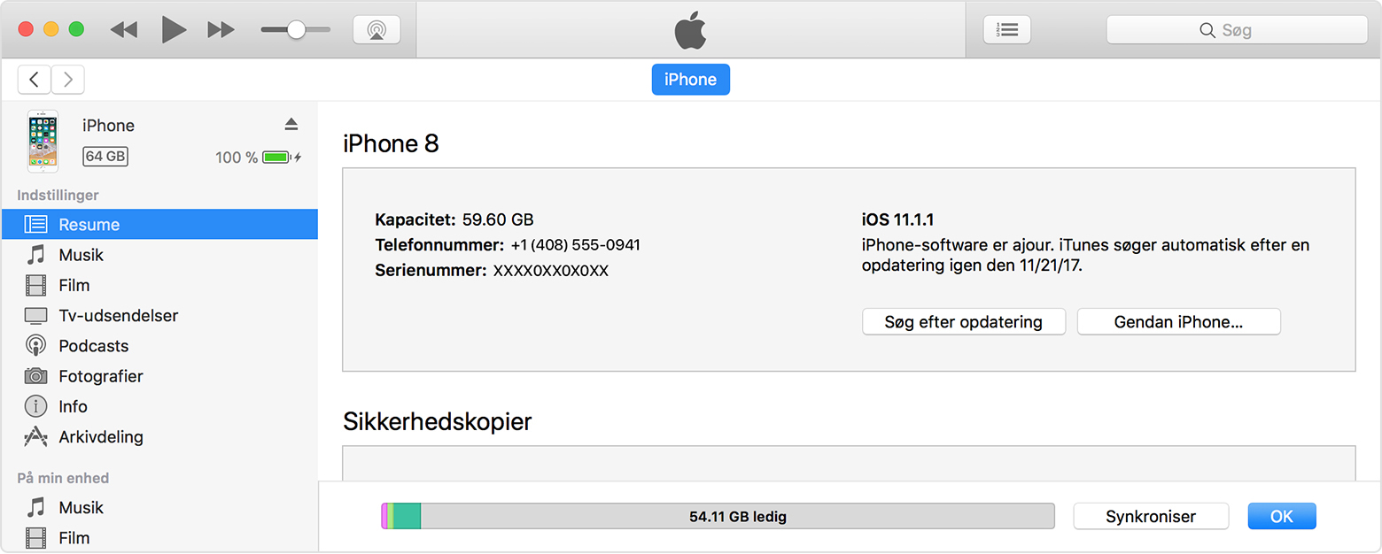 Identifier Mac Avec Numéro De Série Placering af serienummer eller IMEI-nummer på iPhone, iPad eller iPod