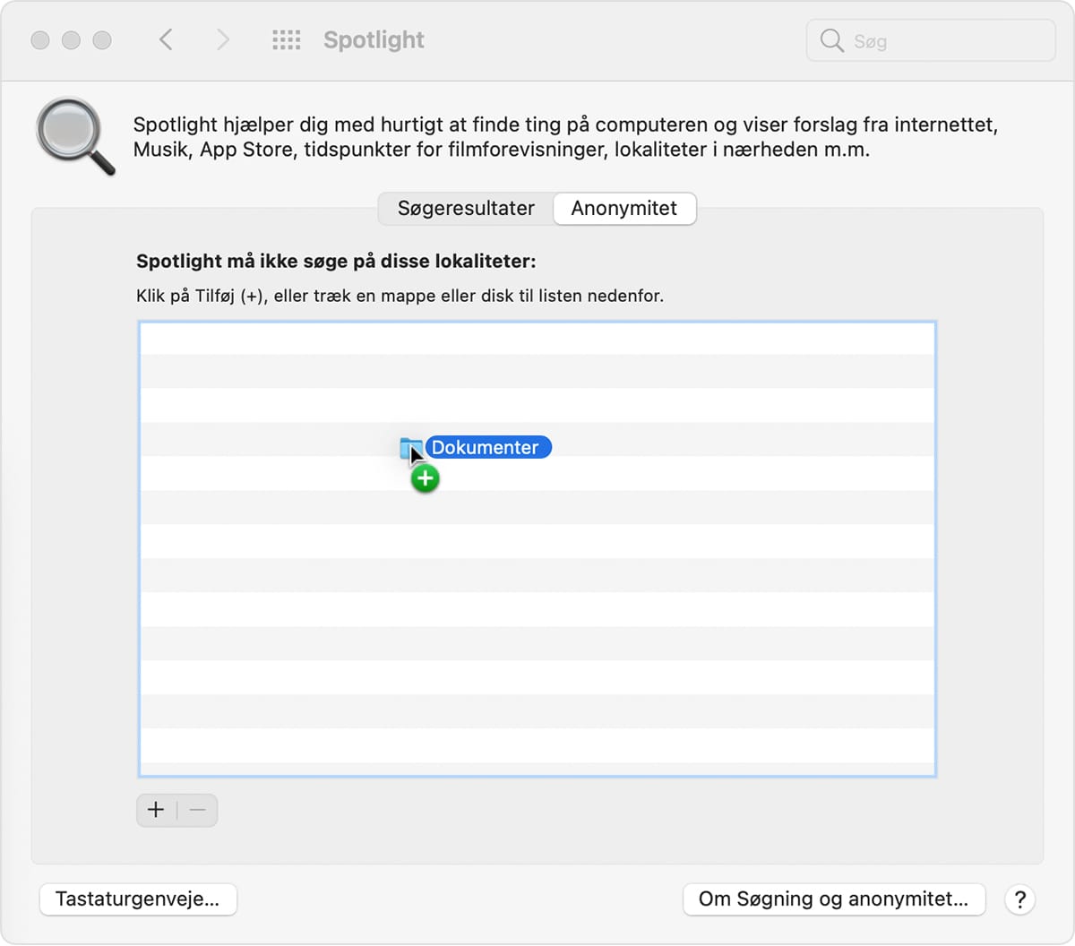 Genopbyg Spotlight-indekset på din Mac-computer - Apple-support (DK)