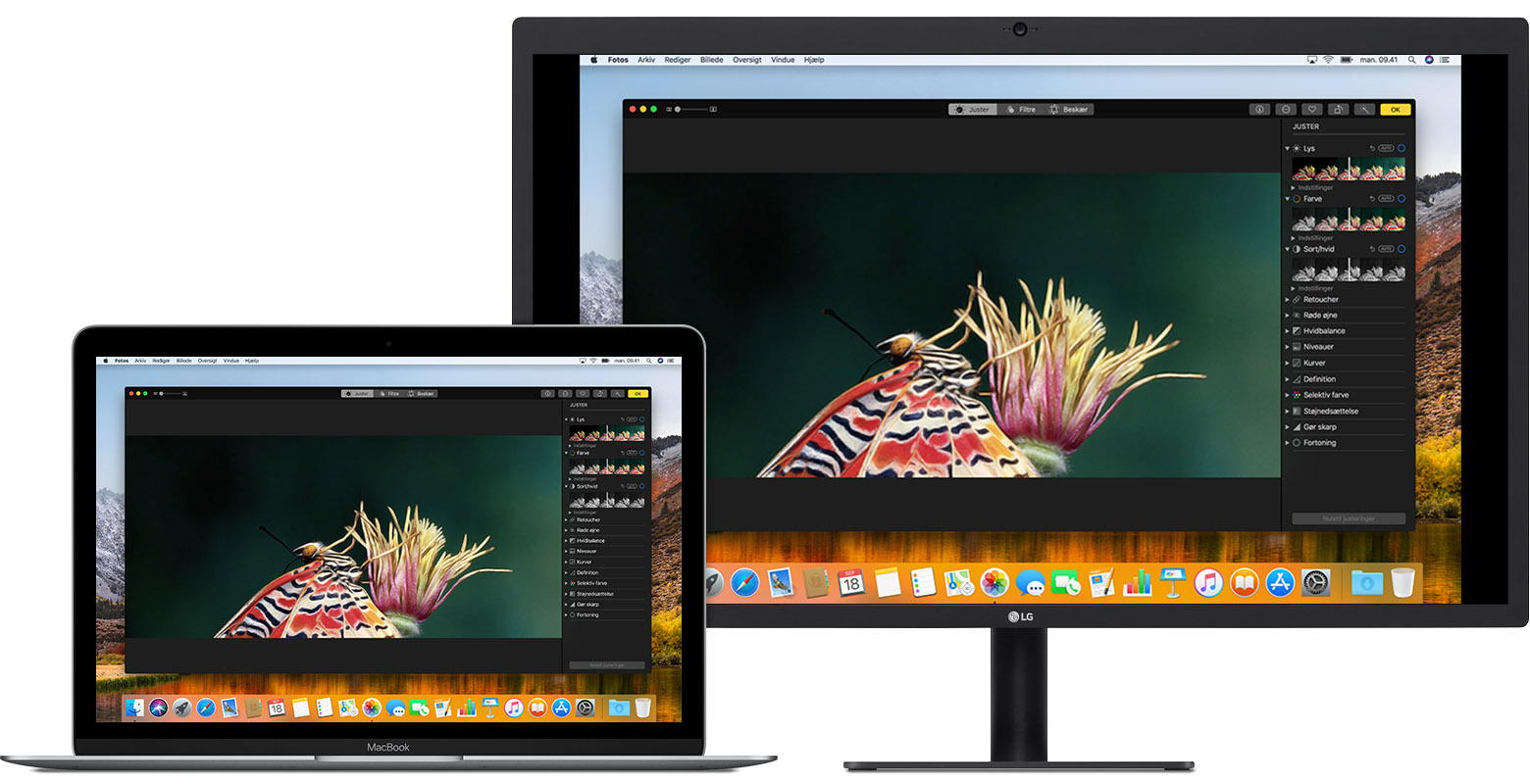 Brug af eksterne skærme med din Mac - Apple-support