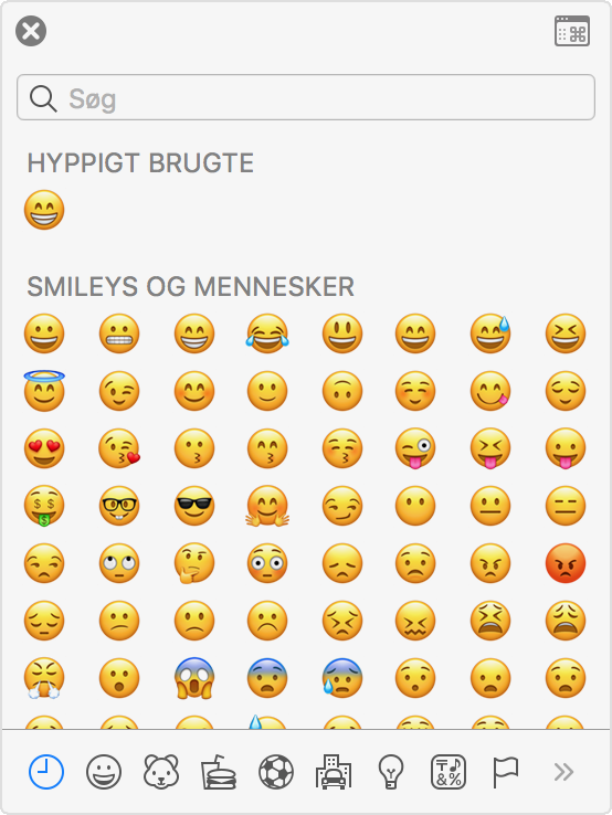 Brug af accenttegn, emojis og symboler på Mac - Apple-support