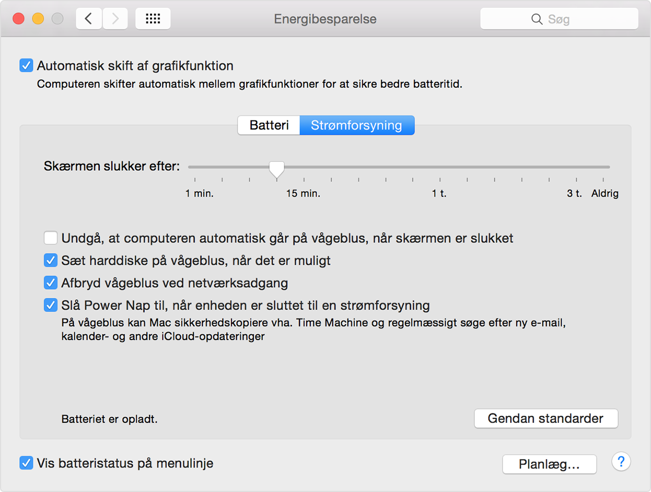 Visning af en skærmskåner på din Mac-computer - Apple-support