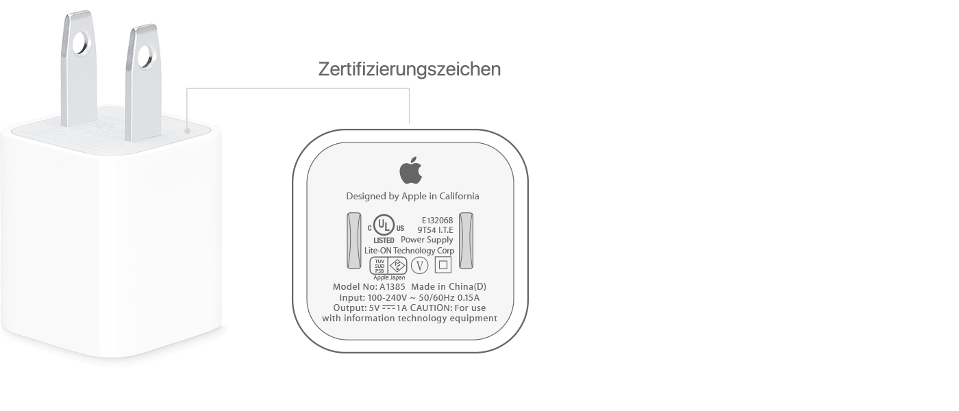 Informationen zu USB-Netzteilen von Apple - Apple Support (DE)