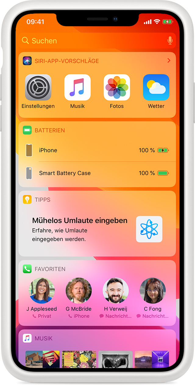 iPhone mit dem Smart Battery Case aufladen - Apple Support (DE)