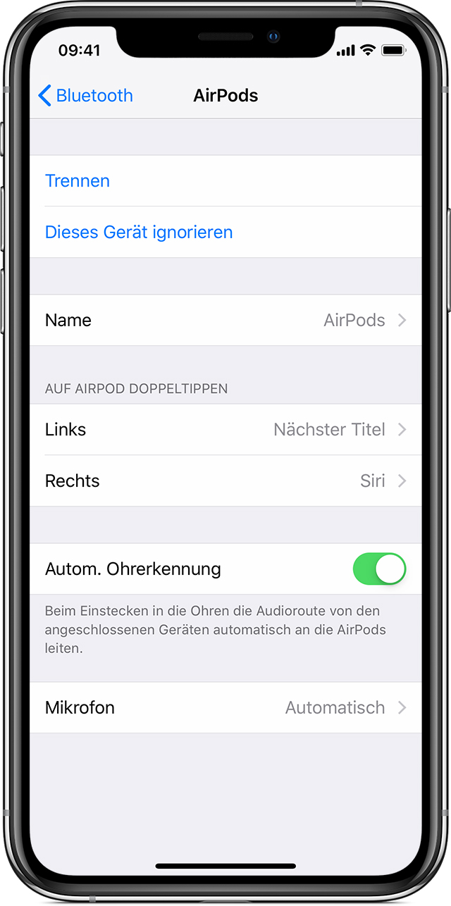 Wo sind die Einstellungen für die AirPods… - Apple Community