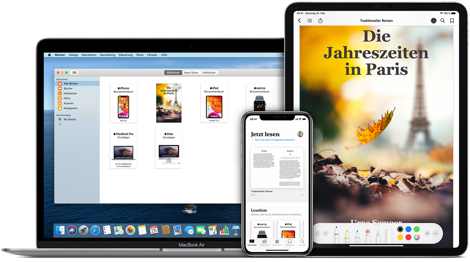 Mit Der Bucher App Auf Dem Iphone Ipad Oder Ipod Touch Pdfs Speichern Und Markieren Apple Support