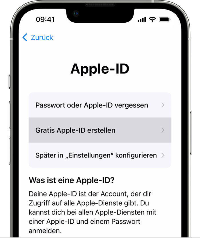Neue Apple-ID erstellen - Apple Support (AT)