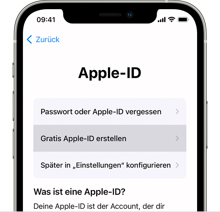 Neue Apple-ID erstellen - Apple Support (CH)
