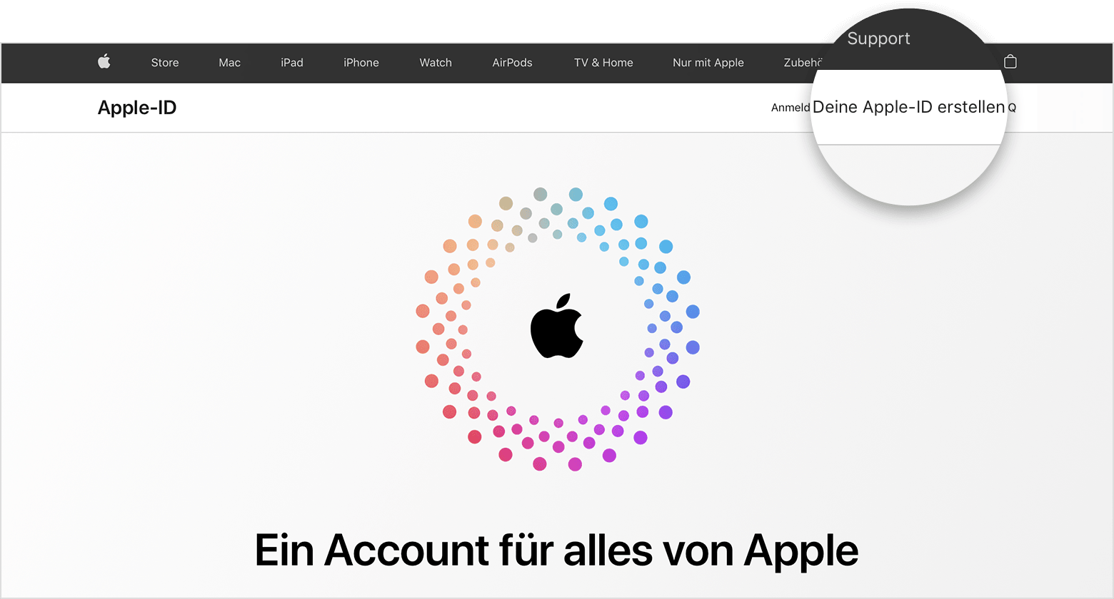 Neue Apple-ID erstellen - Apple Support (DE)