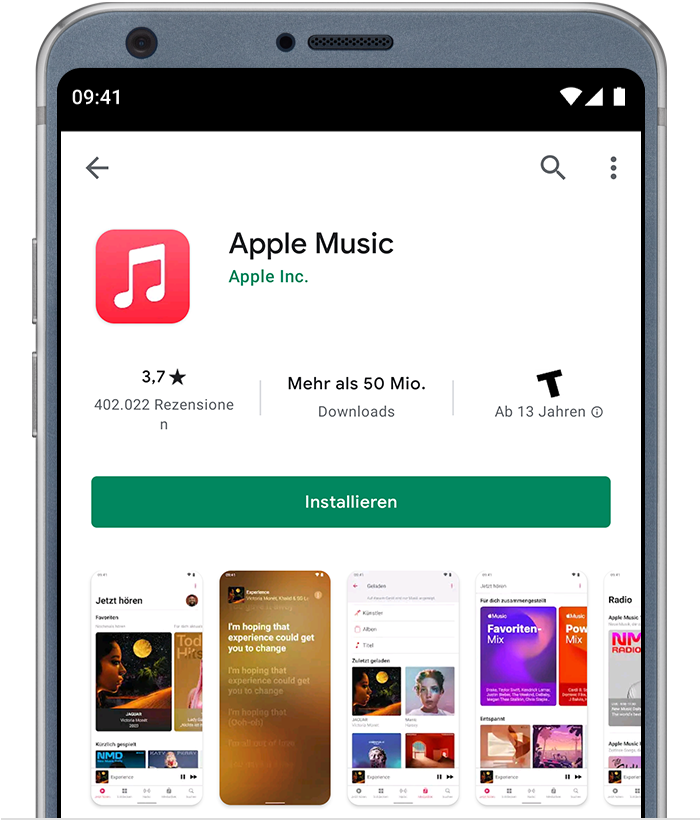 Apple Music auf Android-Geräten verwenden - Apple Support (CH)