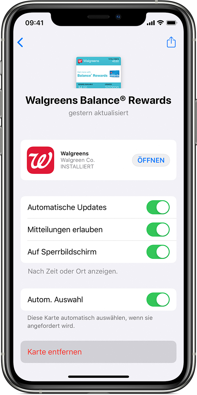 So Verwendest Du Wallet Auf Dem Iphone Dem Ipod Touch Und Der Apple Watch Apple Support