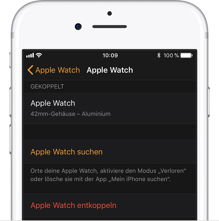 Informationen zur Aktivierungssperre für die Apple Watch Apple Support