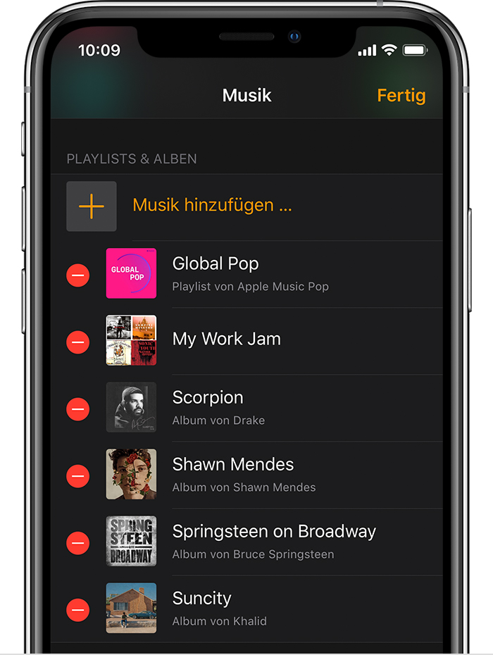 Musik und Podcasts mit der Apple Watch hören - Apple Support