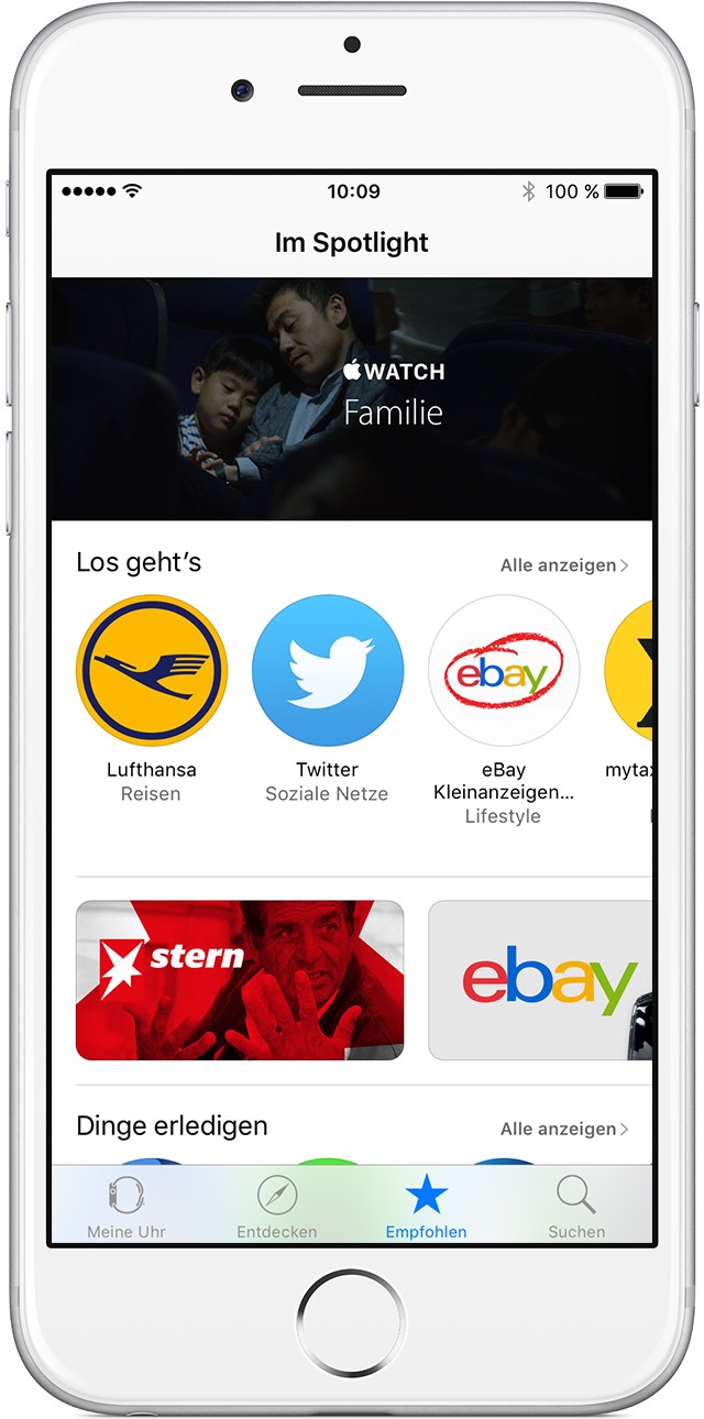 Drittanbieter-Apps auf der Apple Watch verwenden - Apple Support
