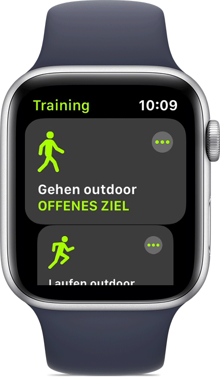 Trainings App Auf Der Apple Watch Verwenden Apple Support