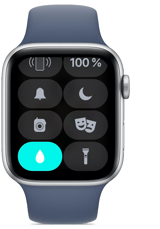 So verwendest du die Wassersperre und stößt Wasser aus deiner Apple Watch  aus - Apple Support (LI)