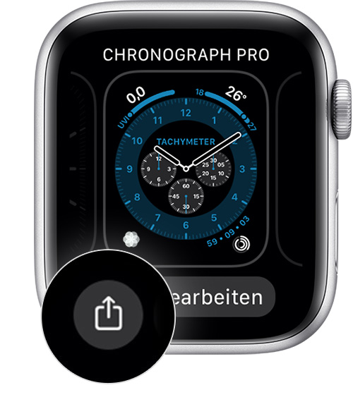 Apple Watch-Zifferblätter teilen - Apple Support (CH)