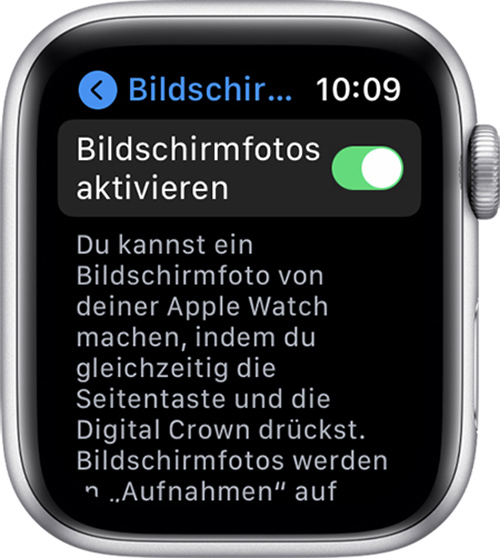 Bildschirmfoto mit der Apple Watch aufnehmen Apple Support (DE)
