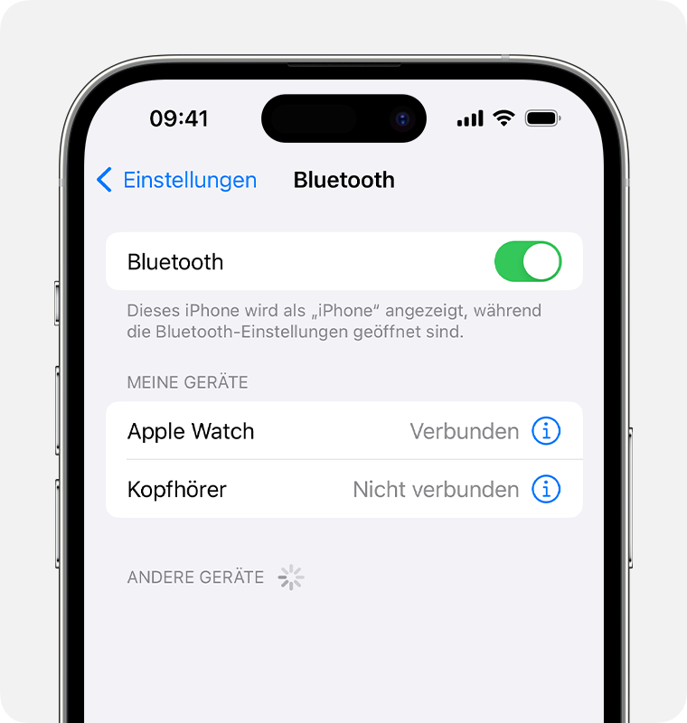 Bluetooth-Zubehör von Drittanbietern mit dem iPhone oder iPad koppeln -  Apple Support (DE)