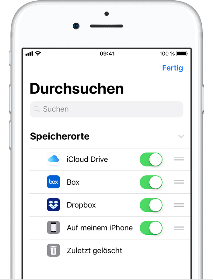 Dateien-App auf dem iPhone, iPad und iPod touch verwenden - Apple Support